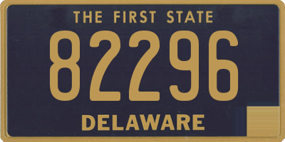 DE license plate 82296
