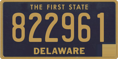 DE license plate 822961