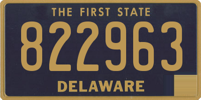 DE license plate 822963