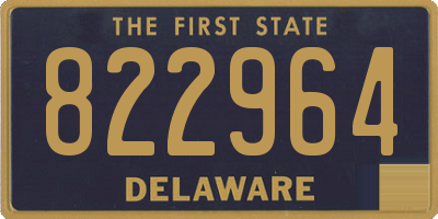 DE license plate 822964