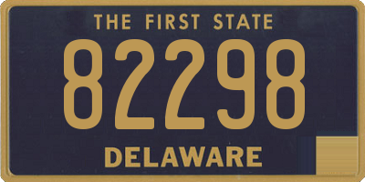 DE license plate 82298