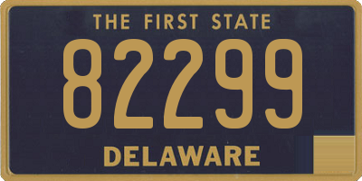 DE license plate 82299