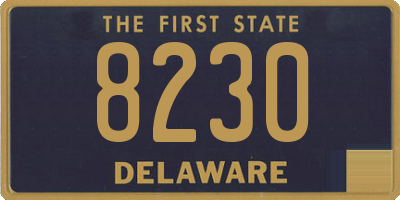 DE license plate 8230