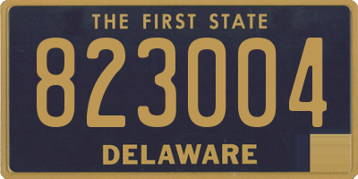 DE license plate 823004