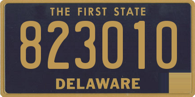 DE license plate 823010
