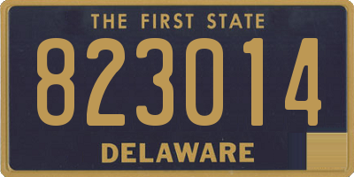 DE license plate 823014