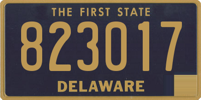 DE license plate 823017