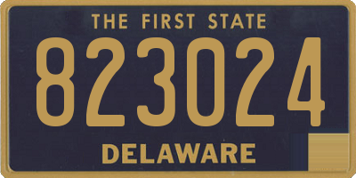 DE license plate 823024
