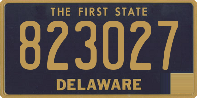 DE license plate 823027