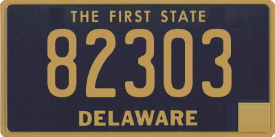 DE license plate 82303