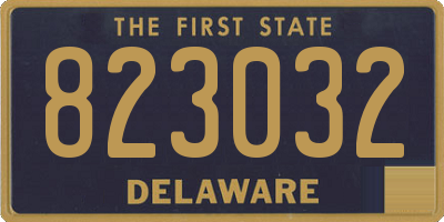 DE license plate 823032