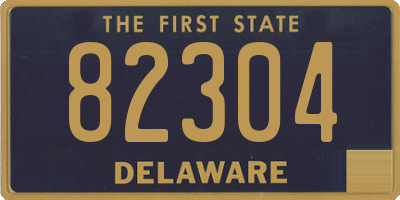 DE license plate 82304