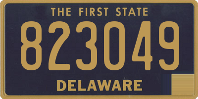 DE license plate 823049