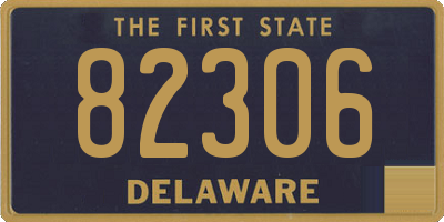 DE license plate 82306