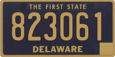 DE license plate 823061