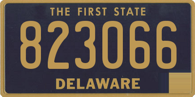DE license plate 823066