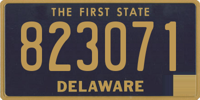 DE license plate 823071