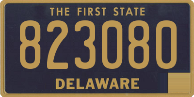 DE license plate 823080