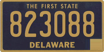 DE license plate 823088