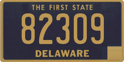 DE license plate 82309