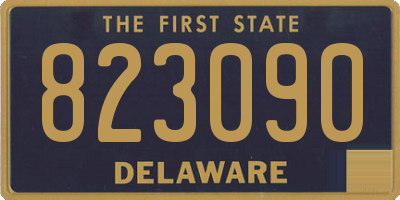 DE license plate 823090