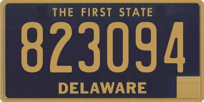 DE license plate 823094