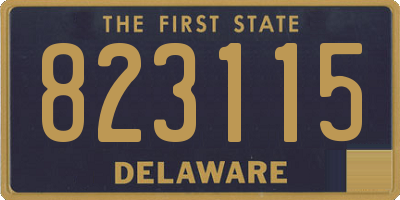 DE license plate 823115
