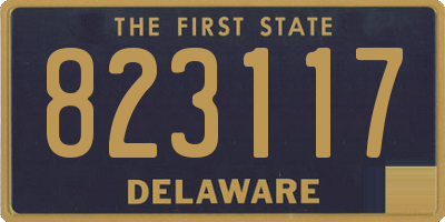 DE license plate 823117