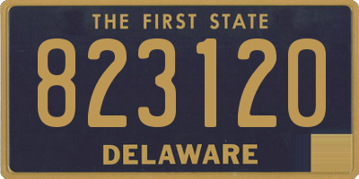 DE license plate 823120