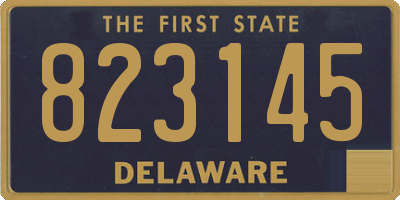 DE license plate 823145