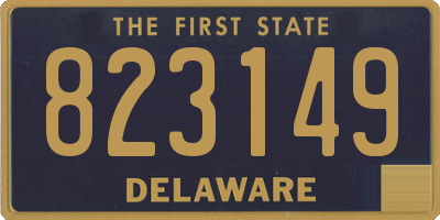 DE license plate 823149