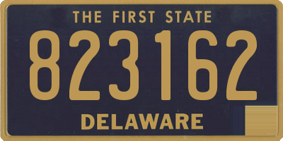 DE license plate 823162