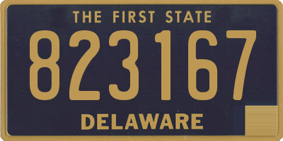 DE license plate 823167