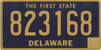 DE license plate 823168