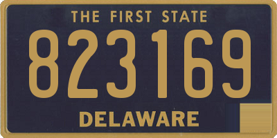 DE license plate 823169