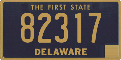 DE license plate 82317