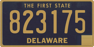 DE license plate 823175