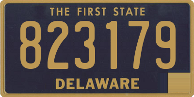 DE license plate 823179
