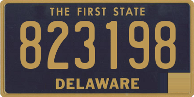 DE license plate 823198