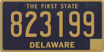 DE license plate 823199