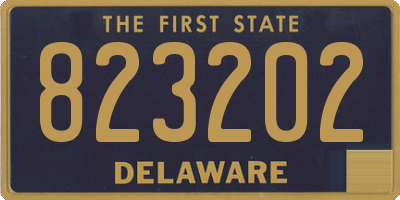 DE license plate 823202