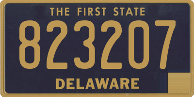 DE license plate 823207