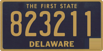 DE license plate 823211