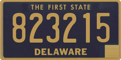 DE license plate 823215