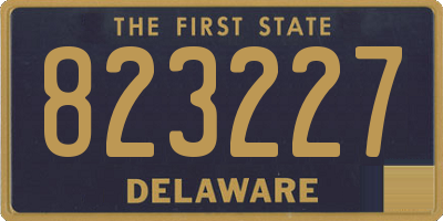 DE license plate 823227
