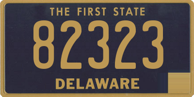 DE license plate 82323