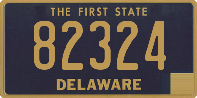 DE license plate 82324