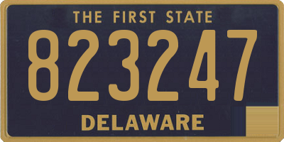 DE license plate 823247