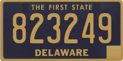 DE license plate 823249