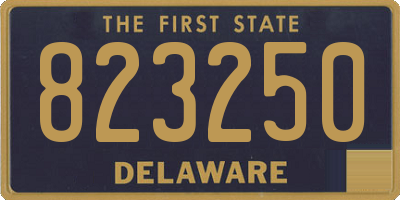DE license plate 823250